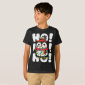 ホホホホクリスマスライトカワイペンギン Tシャツ (正面フル)