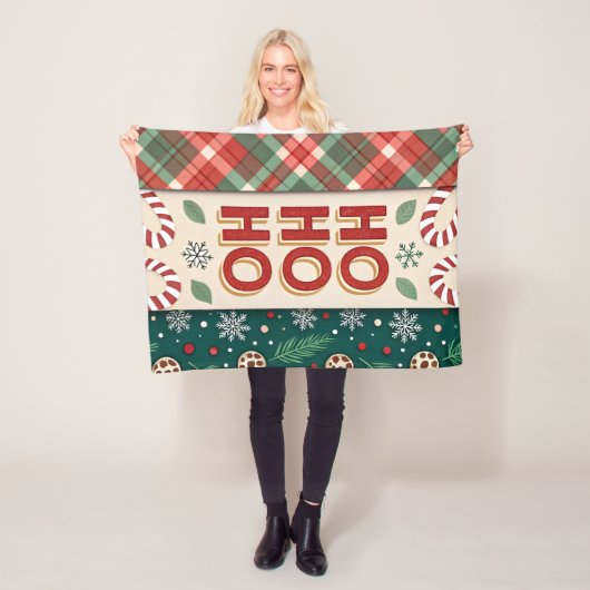ホホホホクリスマス フリースブランケット (インサイチュ)