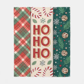 ホホホホクリスマス フリースブランケット (正面)