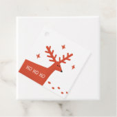 ホホホホクリスマス。レッドウィンターウッドランドトナカイ フェイバータグ (インサイチュ)