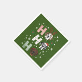 ホホホホグレートダンのメリークリスマス スタンダードカクテルナプキン (角)