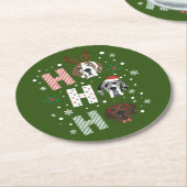 ホホホホグレートダンのメリークリスマス ラウンドペーパーコースター (アングル)