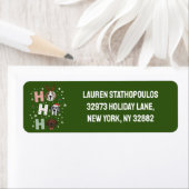 ホホホホグレートダンのメリークリスマス ラベル (インサイチュ)