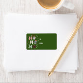 ホホホホグレートダンのメリークリスマス ラベル (インサイチュ)