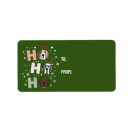 ホホホホグレートダンのメリークリスマス ラベル