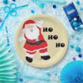 ホホホホサンタ ペーパープレート (パーティー)