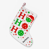 ホホホホピックボール – おもしろいクリスマススポーツ スモールクリスマスストッキング (正面 (吊り時))