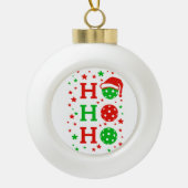 ホホホホピックボール – おもしろいクリスマススポーツ セラミックボールオーナメント (正面)