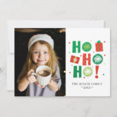 ホホホホフェスティバルホリデーパーソナライズされた写真 (正面)
