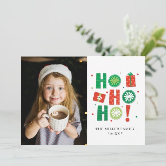 ホホホホフェスティバルホリデーパーソナライズされた写真 (スタンド正面)