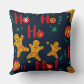 ホホホホホオオオノオ！かわいいジンジャーブレッドマン クッション (裏面)