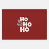 ホホホホホクリスマスホリデーギフトシーズン ラッピングペーパーシート (正面)
