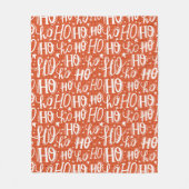 ホホホホホクリスマスホリデーシックモダン フリースブランケット (正面)