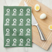 ホホホホホグリーンクリスマス キッチンタオル (四つ折り)