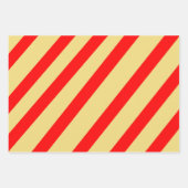 ホホホホホグリーンレッドホワイトイエロー ラッピングペーパーシート (正面2)