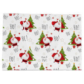 ホホホホホサンタとクリスマスツリーズ大抱き枕 ラージペーパーバッグ (裏面)