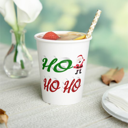 ホホホホホサンタクロースのクリスマススクリプト 紙コップ (インサイチュ)