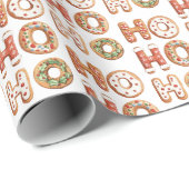 ホホホホホジンジャーブレッドクッキーのクリスマス ラッピングペーパー (ロールコーナー)