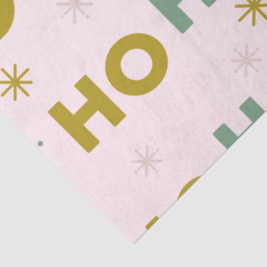 ホホホホホスノーフレークスピンクグリーン金ゴールドクリスマス 薄葉紙 (詳細)