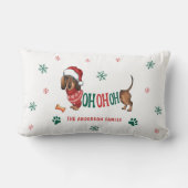 ホホホホホダシュントのクリスマス ランバークッション (裏面)