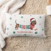 ホホホホホダシュントのクリスマス ランバークッション (ブランケット)