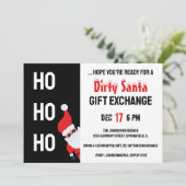 ホホホホホダーサンタクリスマスモダンパーティー 招待状 (スタンド正面)