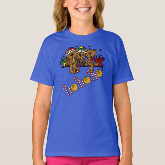 ホホホホホテディベア Tシャツ (正面)