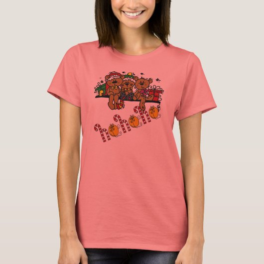 ホホホホホテディベア Tシャツ (正面)