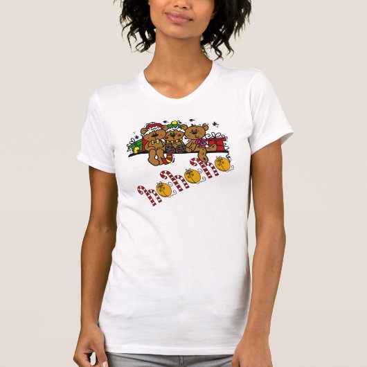 ホホホホホテディベア Tシャツ (正面)