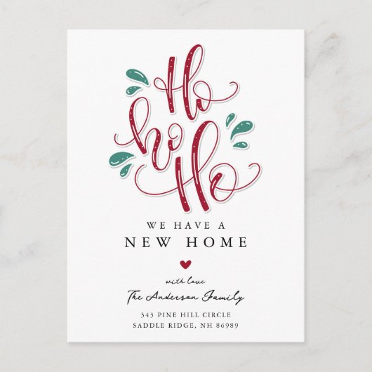 ホホホホホニューホームアナウンス 案内ポストカード (正面)