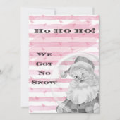 ホホホホホホホウノー得スノーフラミンゴヴィンテージサンタ シーズンカード (正面)