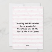 ホホホホホホホウノー得スノーフラミンゴヴィンテージサンタ シーズンカード (裏面)