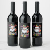 ホホホホホホモのクリスマスサンタホリデーゲイプライド ワインラベル (ボトル)