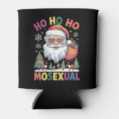 ホホホホホホモのクリスマスサンタホリデーゲイプライド 缶クーラー (正面)