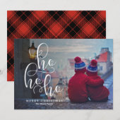 ホホホホホホワイトオーバーレイホリディフォト シーズンカード (正面/裏面)