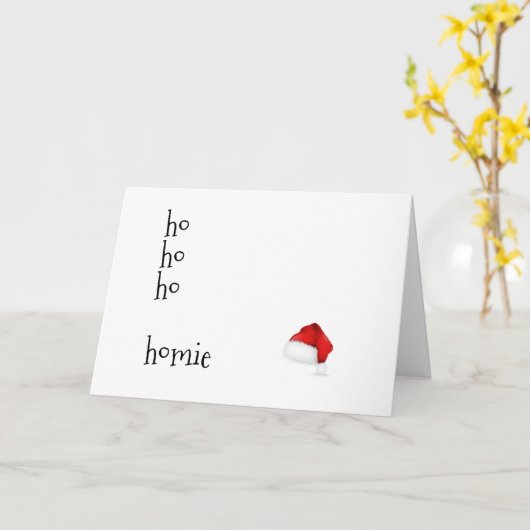 ホホホホホミエ – 友おもしろい人の最高のクリスマスカード カード (黄色い花)