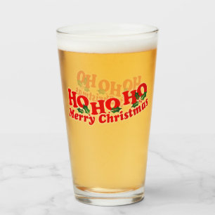 ホホホホホメリークリスマス赤い緑 タンブラーグラス