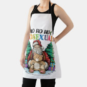 ホホホホホモセクシャルゲイサンタLGBTQゲイクリスマス エプロン (インサイチュ)
