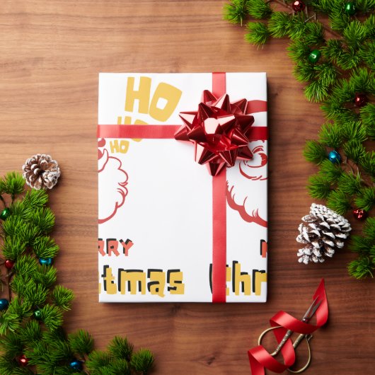 ホホホホホラッピング紙 ラッピングペーパー (クリスマスギフト)