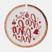 ホホホホホリデイ ガラスオーナメント (裏面)