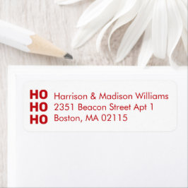 ホホホホホワイトクリスマス差出人住所 ラベル