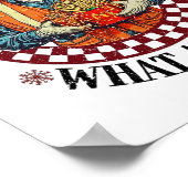 ホホホホホー何と1年のトランプのおもしろいクリスマス ポスター (角)