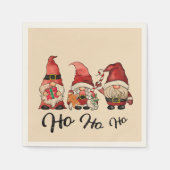 ホホホホホ!かわいい北欧格言クリスマス スタンダードカクテルナプキン (正面)