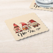 ホホホホホ!かわいい北欧格言クリスマス ペーパーコースター (アングル)
