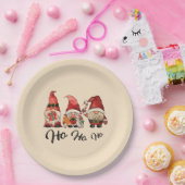 ホホホホホ!かわいい北欧格言クリスマス ペーパープレート (パーティー)