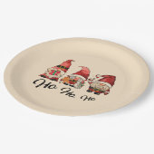 ホホホホホ!かわいい北欧格言クリスマス ペーパープレート (アングル)