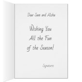 ホホホホホ/サンタおもしろい&カークリスマスイラストレーション (内側 (右))