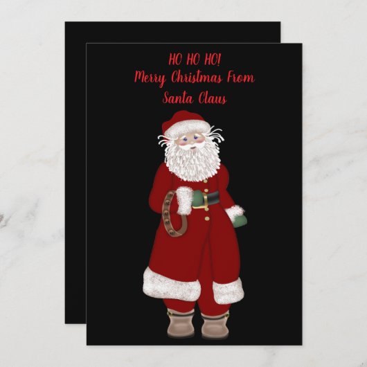 ホホホホホ!サンタクロースからのメリークリスマス2 シーズンカード (正面/裏面)