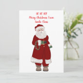 ホホホホホ！サンタクロースのメリークリスマス シーズンカード (スタンド正面)