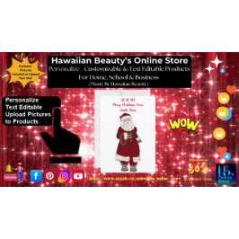 ホホホホホ！サンタクロースのメリークリスマス シーズンカード